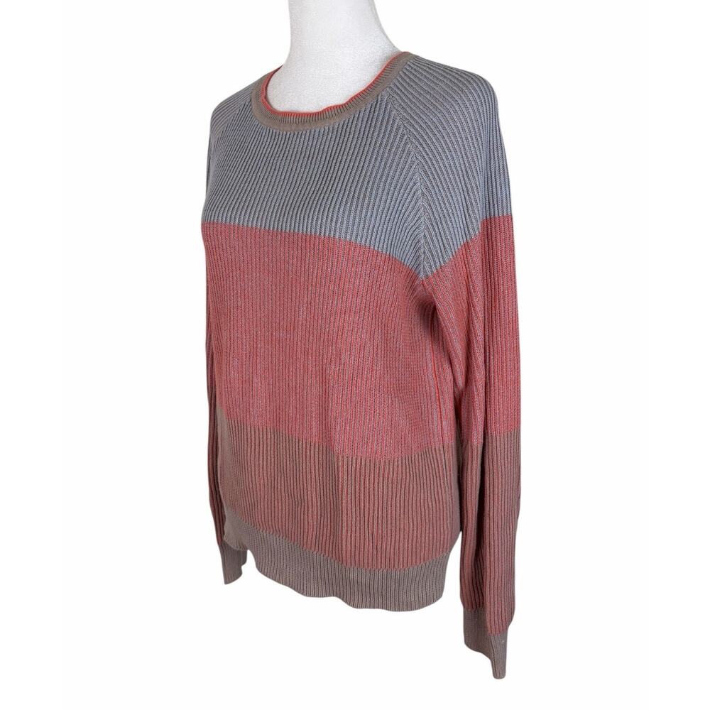 Prana Branagan Color Block Relaxed Sweater Organic Cotton Gorpcore Size Small - Picture 4 of 6